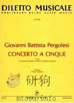 diletto musicale DM 146 Concerto A Cinque F-Dur für Violino principale Streicher und Basso continuo   1967  PDF电子版封面     