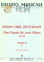 diletto musicale DM 1248 Drei Duette für zwei Fl?ten Op.1 thiemo wind Duetto Ⅱ D-dur Partitur und St   1996  PDF电子版封面     