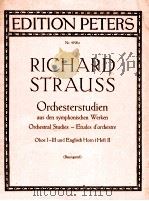 edition peters Nr.4190e orchesterstudien aus den für oboe und englisch horn（1938 PDF版）