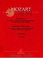 Serenade in B-flat major for 2 Oboes 2 clarinets 2 Basset horns clarinets 4 Horns 2 bassoons and dou   1979  PDF电子版封面    W.A.MOZART 