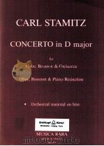 concerto in d major for oboe bassoon and piano reduction MR 2181   1989  PDF电子版封面    Carl Stamitz 