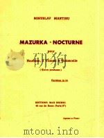 Mazurka-Nocturne pour Hautbois 2 Violons & Violoncelle（1970 PDF版）