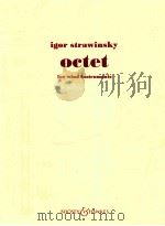 Octet for wind instruments   1952  PDF电子版封面    igor strawinsky 