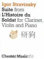 suite from L'Histoire du soldat The Soldier's Tale for clarinet violin and piano arranged   1989  PDF电子版封面     