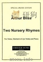 Two Nursery Rhymes for Voice Clarinet in A or Viola and Piano（1949 PDF版）