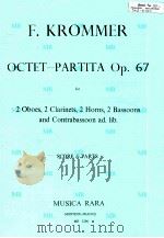 Octet-partita op.67 for 2 oboes 2 clarinets 2 horns 2 bassoons contrabassoon ad.lib. MR 1266（1971 PDF版）