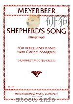 shepher's song hirtenlied for voice and piano with Clarinet obbligato No.2756（1976 PDF版）