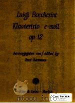 Klaviertrio e-moll op.12   1971  PDF电子版封面     
