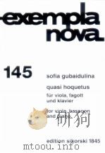 quasi hoquetus for violin bassoon and piano   1991  PDF电子版封面     