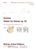 Waltzes for piano op.39 the composer s simplified version   1975  PDF电子版封面    Johannes Brahms 