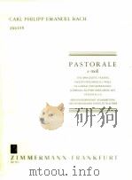 Pastorale a-moll fur oboe flote violine fagott violoncello viola da gamba und generlabass cembalo kl   1975  PDF电子版封面     