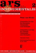 concertino e flat major for clarinet violoncello and orchestra ed.nr.205k   1966  PDF电子版封面     