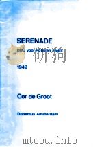 SERENADE Duo veer hebe en fagot   1952  PDF电子版封面    Cor de Groot 