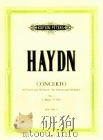 Concerto for Violin and Orchestra No.1 C Major Edition for Violin and Piano Hob.VIIa:1（1931 PDF版）