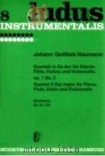 quintet for piano flute violin and cello in E flat major op.1 nr.5 ed.nr.275   1954  PDF电子版封面     