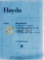 Divertimenti für Klavier Cembalo zwei Violinen und Violoncello 453   1989  PDF电子版封面    Haydn 