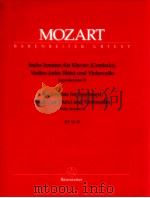 Six sonatas for keyboard violin or flute and violoncello early sonatas Ⅱ BA4756（1966 PDF版）