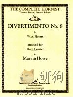 Divertimento No.8 arranged for Horn Quartet     PDF电子版封面     