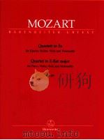 quartet in F flat major for piano violin vio viola and violoncello KV 493 BA 4729   1957  PDF电子版封面    W.A.Mozart 