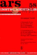 2 concertos in D G 23 and without no. for 2trumpets strings and continuo ed.nr.764k   1971  PDF电子版封面     