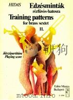training patterns for brass sextet Ⅱ playing score Z.12564   1983  PDF电子版封面    Hidas frigyes 