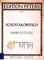 edition peters Nr.4711 puppent?nze klavier zu 2 h?anden     PDF电子版封面    d.schostakowitsch 