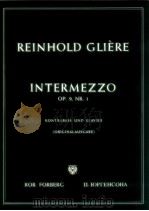 Intermezzo Op.9 Nr.1 Kontrabass und Klavier Originalausgabe     PDF电子版封面     