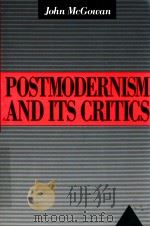 POSTMODERNISM AND ITS CRITICS     PDF电子版封面    FOHN MCGOWAN 