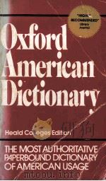 OXFORD AMERICAN DICTIONARY   1980  PDF电子版封面    EUGENE EHRLICH  STUART BERG FL 
