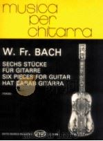 six pieces for guitar hat darab gitarra z.12608   1984  PDF电子版封面    Bach 