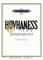 Divertimento for four wind instruments（1958 PDF版）