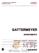 Divertimento 2 Trompeten in B 2 Horner in F 2 Posaunen & Pauken Partitur & Stimmen 06 663   1973  PDF电子版封面     