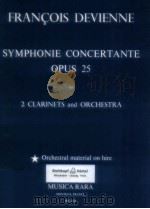 Symphonie concertante opus 25 for 2 clarinets and orchestra MR 1638   1973  PDF电子版封面     
