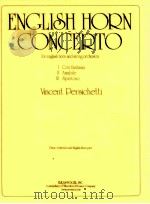 English Horn Concerto for english horn and string orchestra（1980 PDF版）
