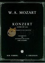 Konzert A-Dur KV 622 fur klarinette und orchester（1994 PDF版）