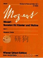 Mozart Sonaten für Klavier und Violine Band 1/Volume 1 z.8937   1979  PDF电子版封面    Mozart 