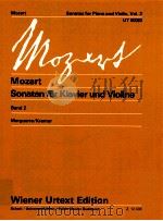 Mozart Sonaten für Klavier und Violine Band 2/Volume 2 z.12408   1982  PDF电子版封面    Mozart;Edited from autographs 