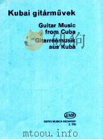 Guitar Music from Cuba z.7751   1979  PDF电子版封面     