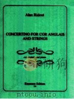 Concertino for cor anglais and strings 224   1995  PDF电子版封面    Alan Ridout 