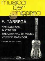 The carnival of venice z.8653   1979  PDF电子版封面    Tárrega 