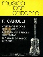 Performance for guitar z.8821   1980  PDF电子版封面    Carulli 