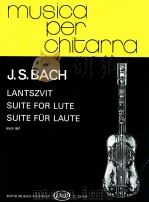 Lantszvit BWV 997 suite for lute z.13184   1986  PDF电子版封面    Bach 