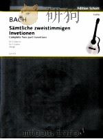 Samtliche zweistimmigen Inventionen fur 2 guitars BWV 772-786 GA 479   1983  PDF电子版封面     