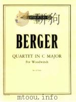 quartet in c major for woodwinds no.6034   1961  PDF电子版封面    Berger 