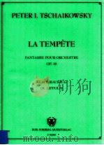 La Tempete Fantasisie pour Orchestre Op.18 f 01095   1952  PDF电子版封面     