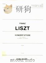 Etude de Concert Nr.3 Un Sospiro/Ein Seufzer   1951  PDF电子版封面    Franz Liszt 