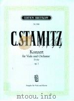 concerto for viola and orchestra in D major op.1     PDF电子版封面    Carl Stamitz 