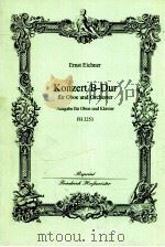 Konzert B-Dur fur Oboe und Orchester FH 2253   1958  PDF电子版封面    Ernst Eichner 