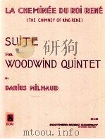 La chimin du roi rene suite for woodwind quintet ss-394（1958 PDF版）