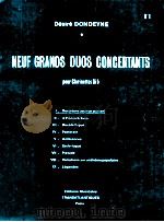 Neuf Grands duos concertants pour clarinettes Si? Ⅰ-Ouverture pour un concert No.1（1974 PDF版）